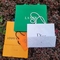 OEMのロゴの緑の化粧品の紙袋