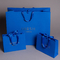 洋品店のための絹ロープのハンドルの孔雀青の折り畳み式の紙袋