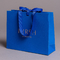 洋品店のための絹ロープのハンドルの孔雀青の折り畳み式の紙袋