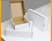 15x15x5cmの生物分解性の段ボール紙箱の平野の白い折る紙箱